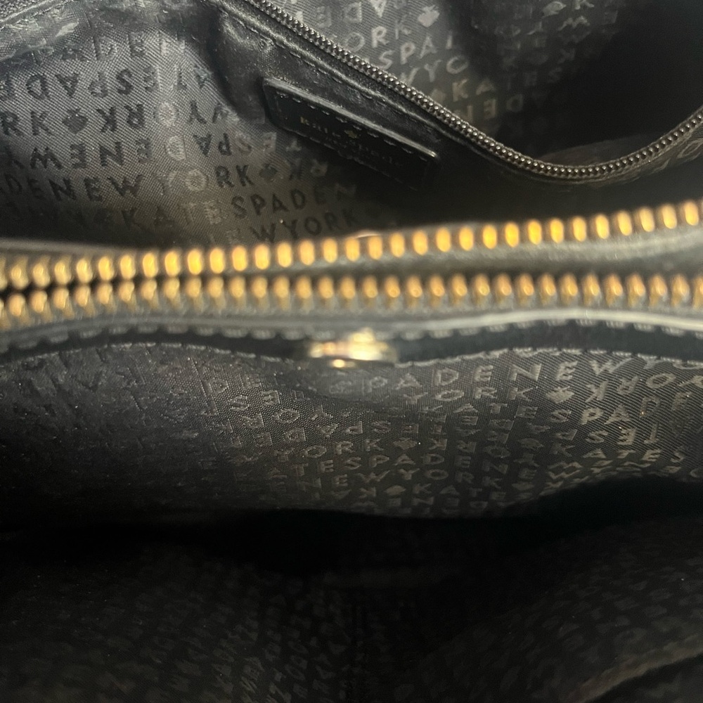 Kate Spade Black Leather Tote Bag - Picture 4 of 4